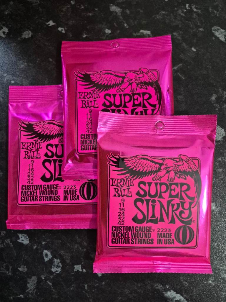 Guitar Strings Ernie Ball Super Slinky 3 x Packs