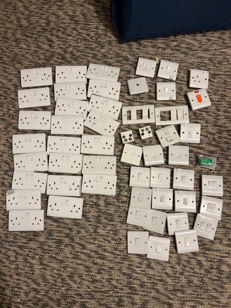 Job lots sockets and switches fused spurs