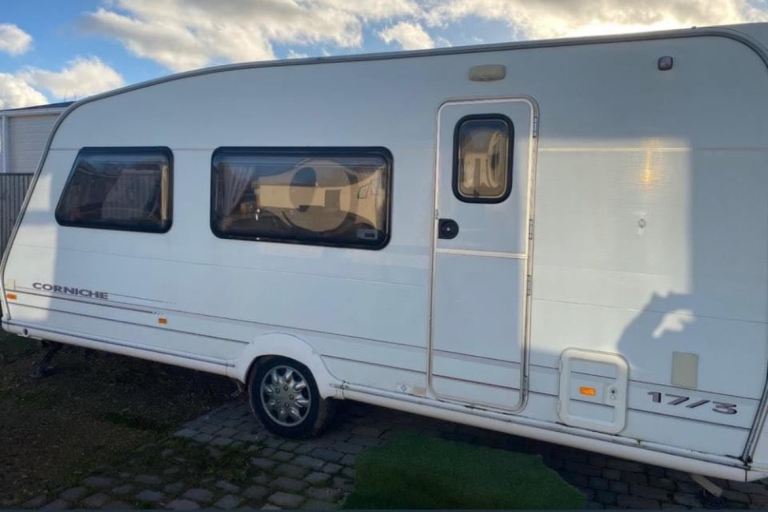 Static touring caravan for rent