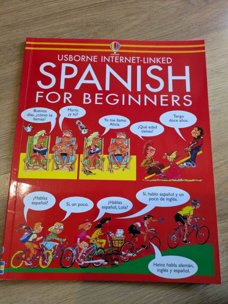 Usborne Internet-Linked Spanish for Beginners Book – Good Condition