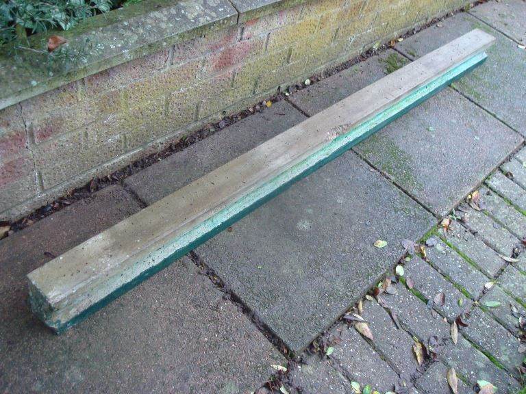 Concrete fence post, slotted, 1.85m (just over 6ft)