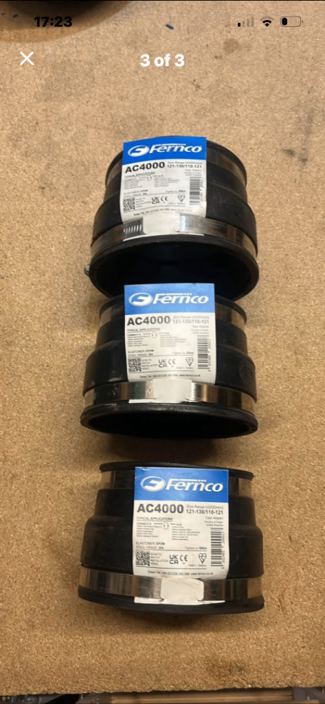 Fernco flexible adapters flex seal