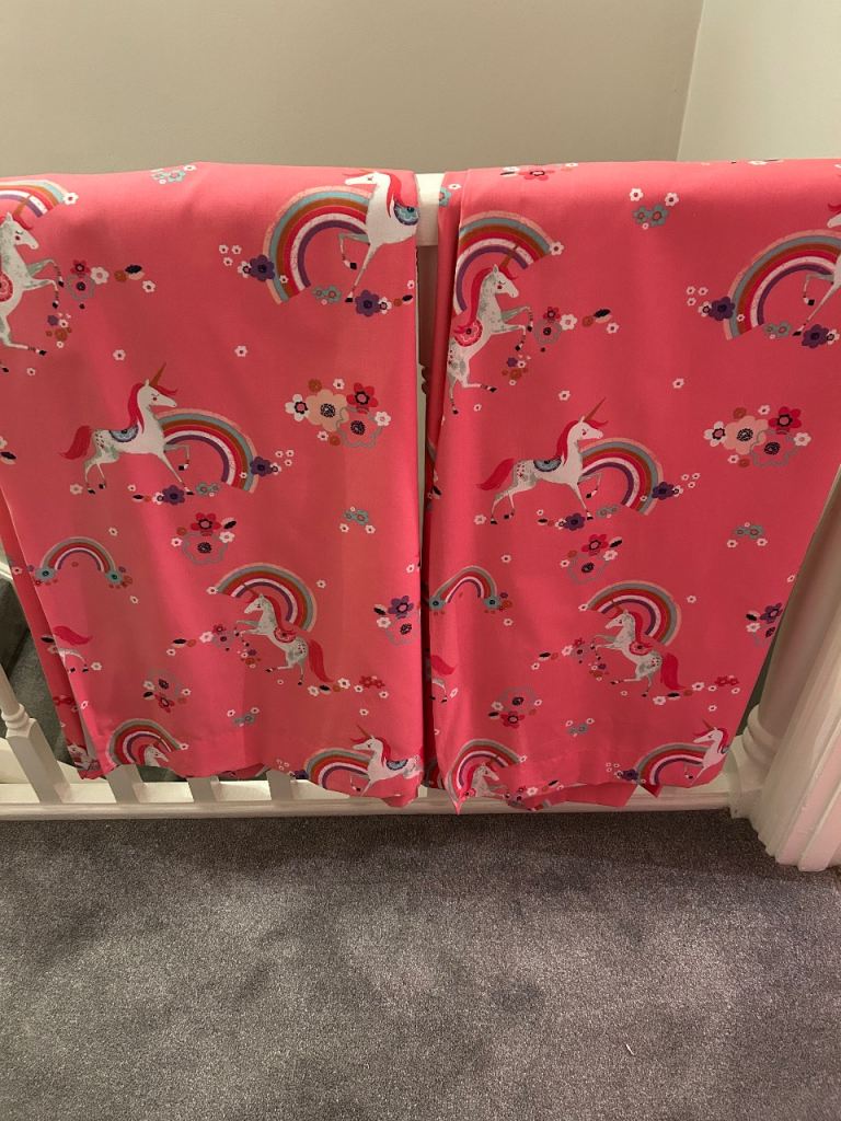 JOB LOT - Unicorn Bedding, Curtains etc