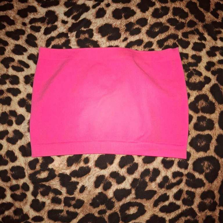 Primark Hot Pink Bandeau Top – Good Condition, Size M