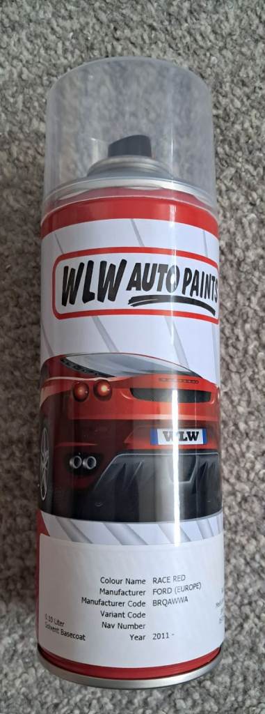 Aerosol Spray Paint For Ford Fiesta Mk7 2009-Present Race Red BRQAWWA