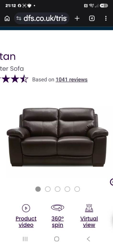 Free x2 leather two seater sofas