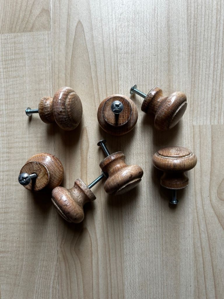 13x Wooden Kitchen Utility Cupboard Larder Pantry Drawer Knobs Handles 