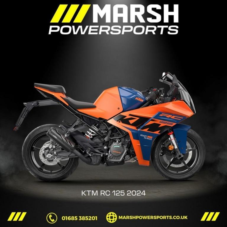 KTM RC 125 2024 Model - KTM Main Dealer - Free CBT! 0% Finance Available!