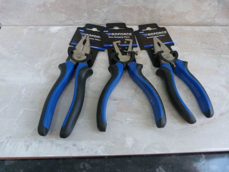 PROFORCE Pliers Set - New, Blue & Black Handles
