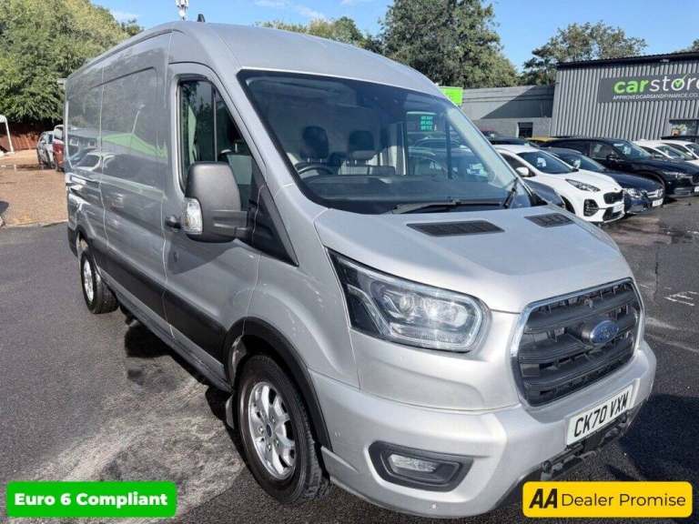 2020 Ford Transit Silver 2.0 350 EcoBlue MHEV Limited L3 H2 Van, 69,800 miles, Euro 6, 6-Spee Pan...