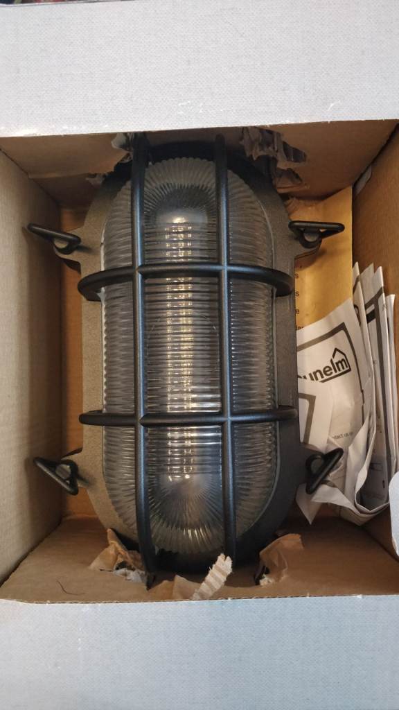 Brand new black wall light (outdoor)