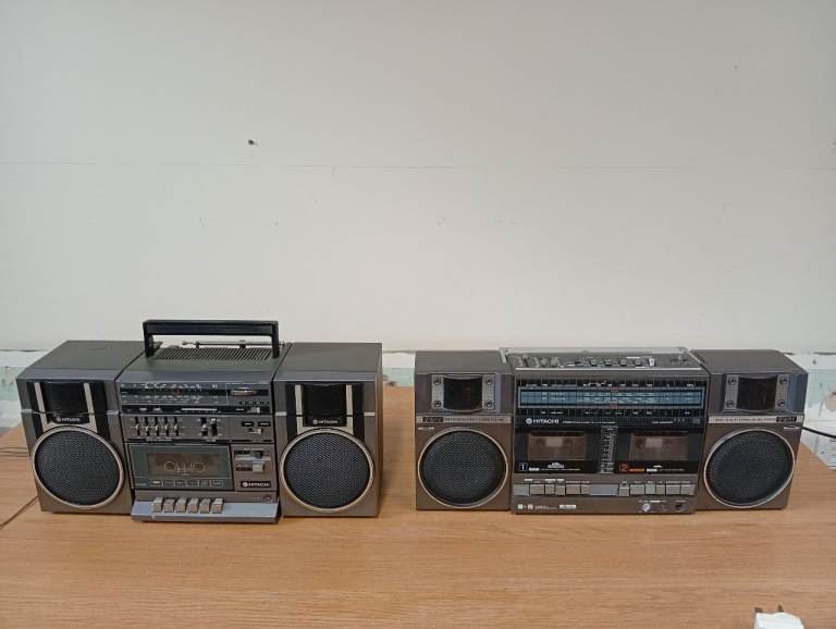 2 Vintage Boomboxes Ghetoblasters 1980's.