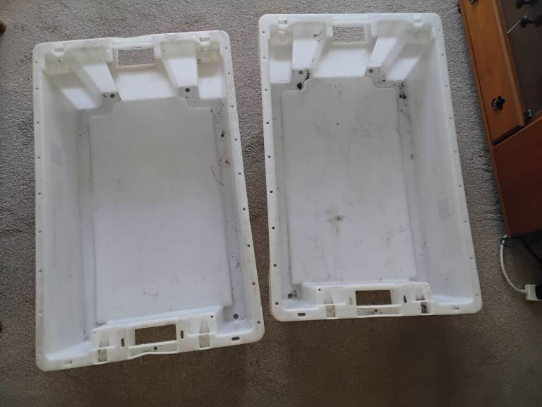 Two Large Plastic fishboxes