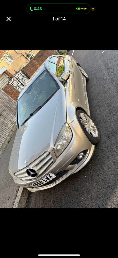 Mercedes, C CLASS, Blue Eficiency, Saloon, 2009, Automatic, 1597 (cc), ULEZ free, Long Mot