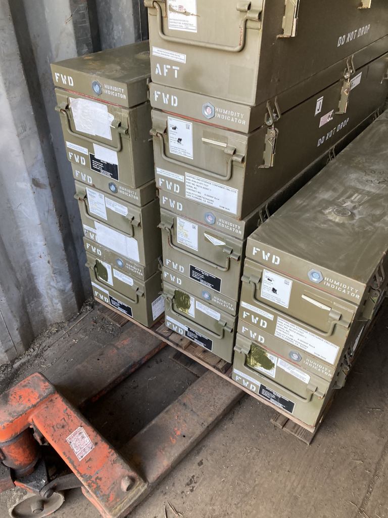Ex army mod ammunition storage tool boxes