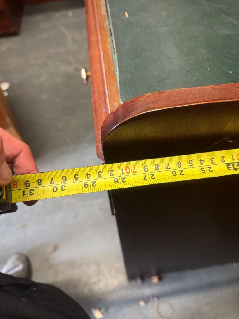 Vintage Jeweller’s Desk Solid, Heavy & Custom Made