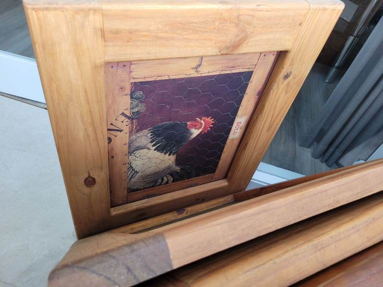Solid Wooden Frames with removable prints