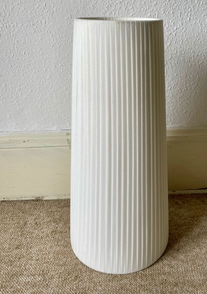 For sale - white fabric lampshade for Standard lamps