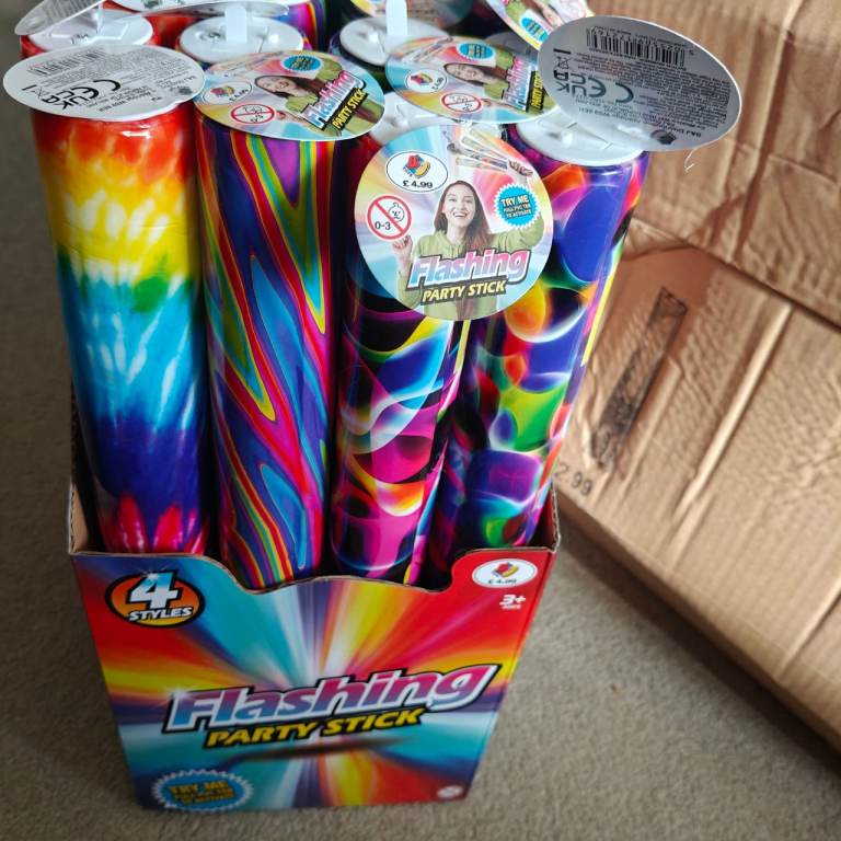 24pc flashing party wand sticks job lot! £125 worth