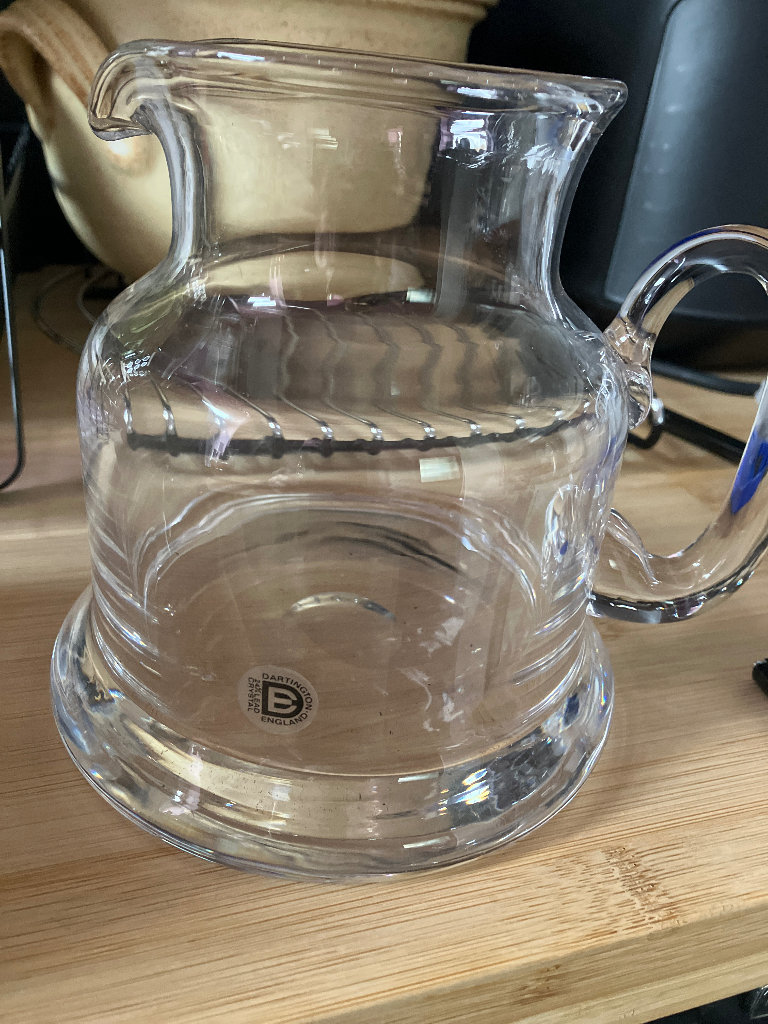 Dartington glass jug 