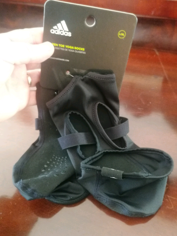 Adidas L/XL. Youga socks. Brand  new. 