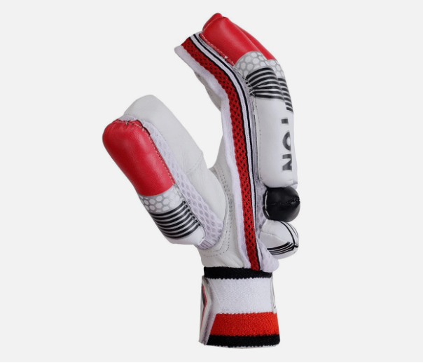 TON Elite Cricket Batting Gloves | Durable Calf Leather Palm & High Protection | Superior Grip