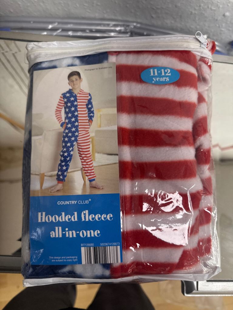 Children Hooded fleece all in one 5 to 12 years