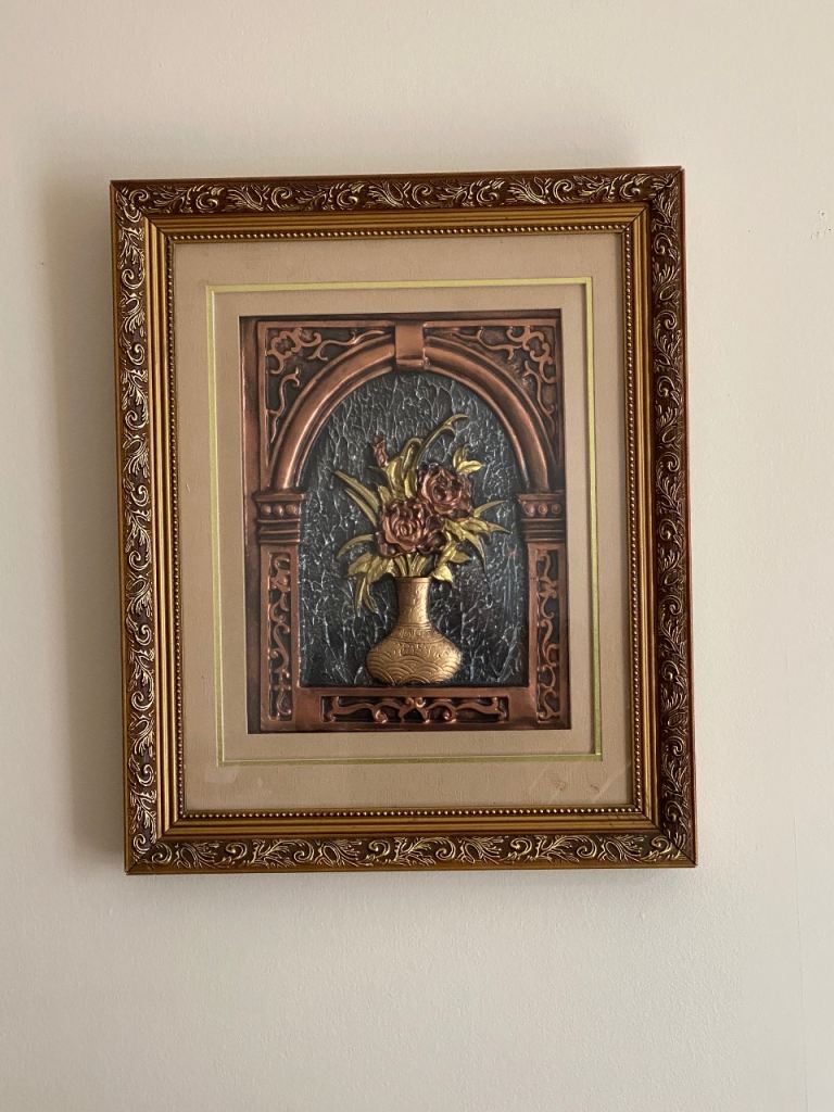 Framed Flower Vase Wall Art