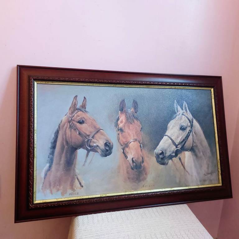 Large We Three Kings Framed Picture 