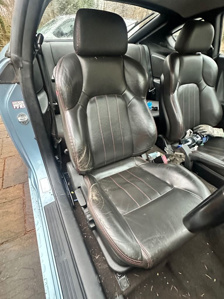 Hyundai Coupe 02-09 Full Leather Interior. Black With Red Stitching 