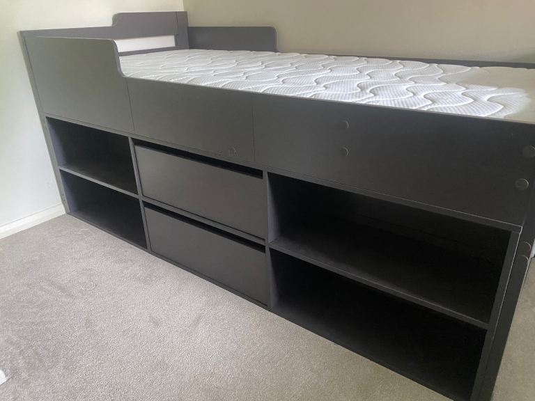 Mid Sleeper Bed With Mattress