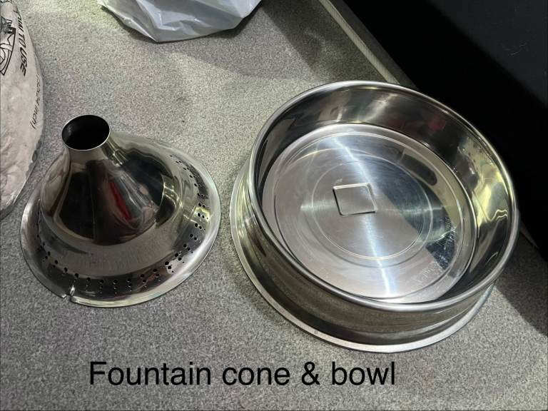 image for Barely used - Drinkwell 360 Stainless Steel Dog & Cat Water Fountain