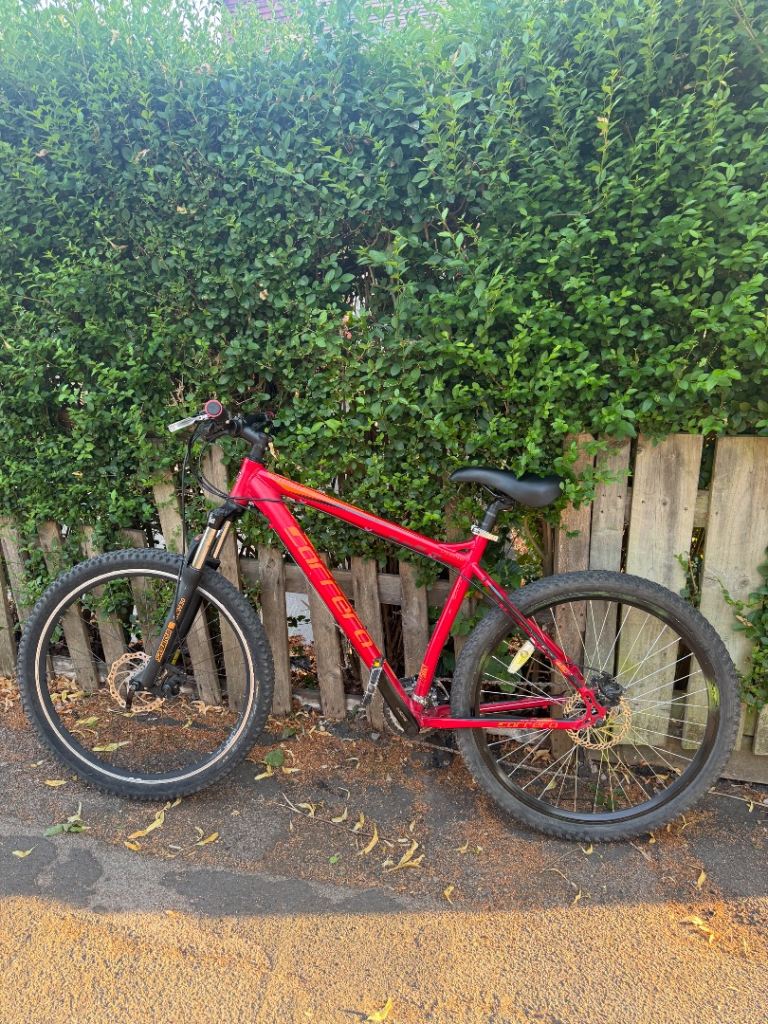 Carrera Hellcat Mountain Bike – Red, 20" Frame, Good Condition