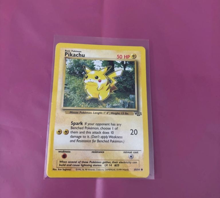 1995 pokemon pikachu card 