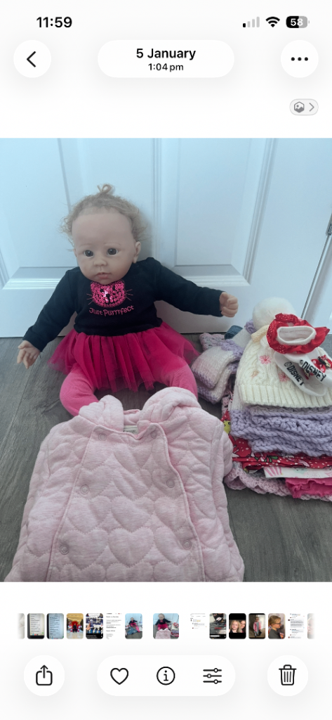 Reborn doll with clothes