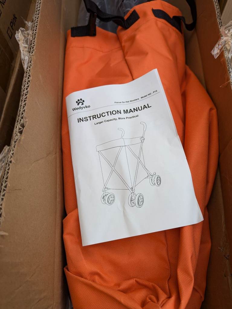 Wedyvko Folding Shopping Trolley Cart 2024, Double 4-Wheel