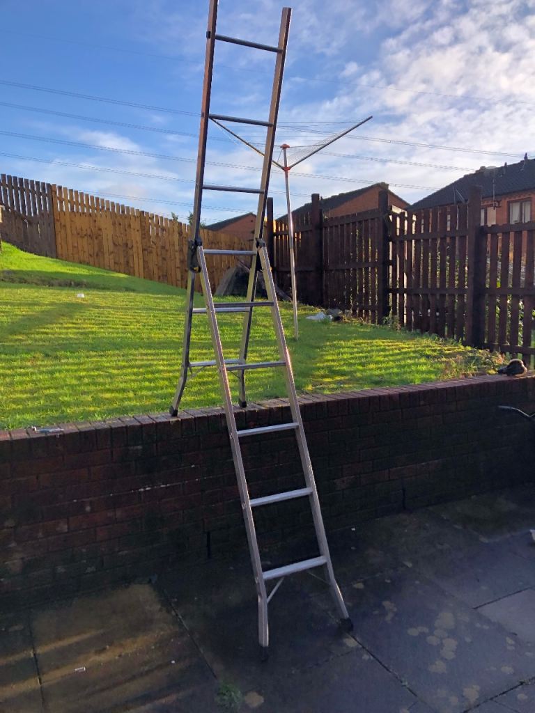 Combination 3 way ladders Great for doing work on stairs, or general DIY and straight up for those