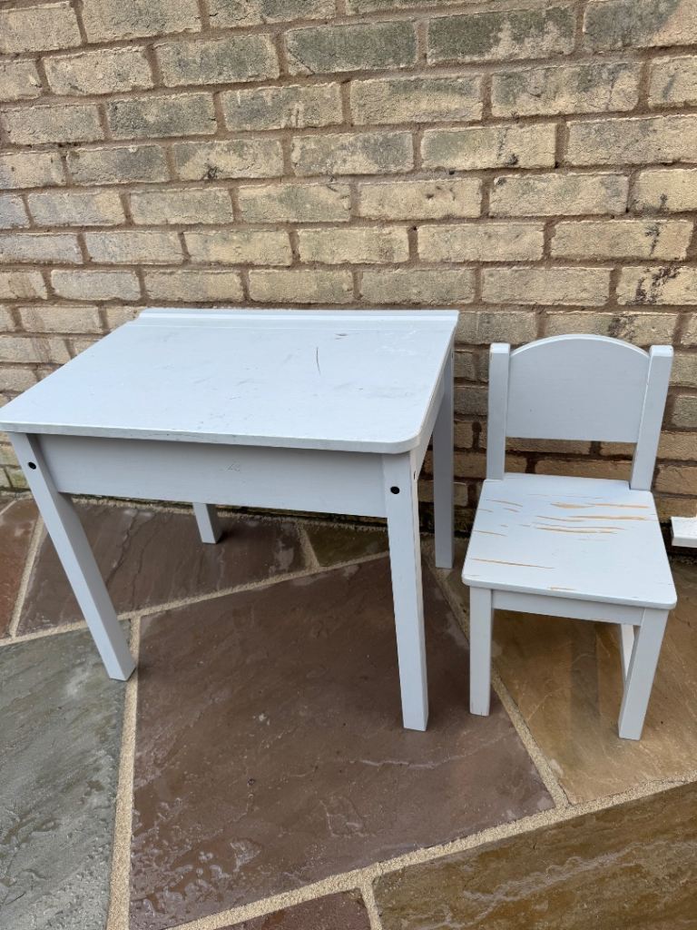 IKEA SUNDVIK children’s desk + chair, grey