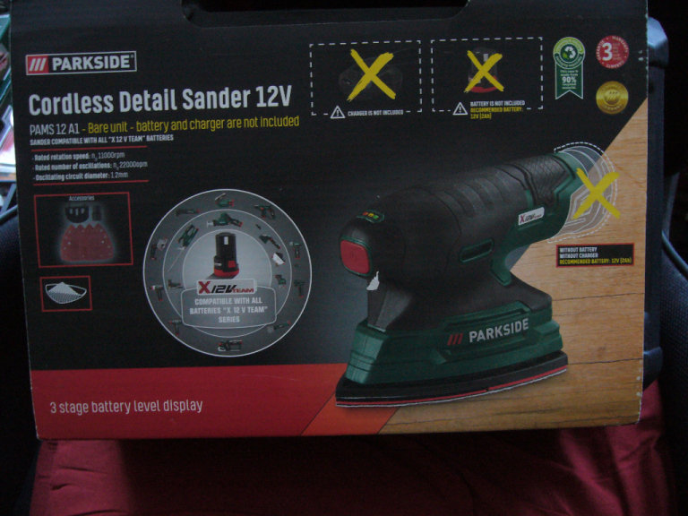 image for Parkside cordless 12v detail sander