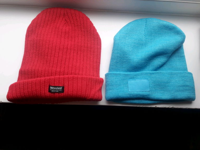 Women's winter hats pink blue new 
