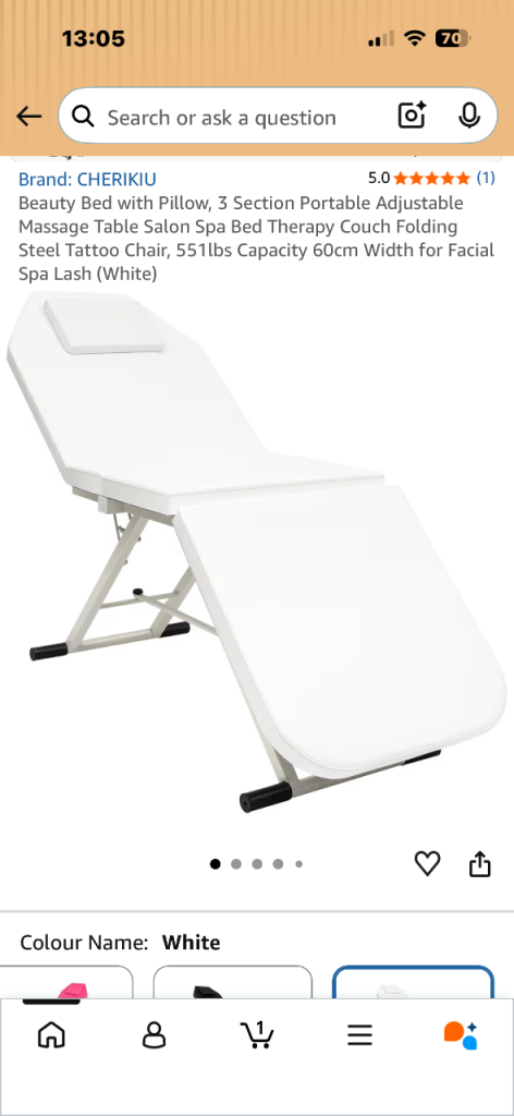 Beauty/massage bed