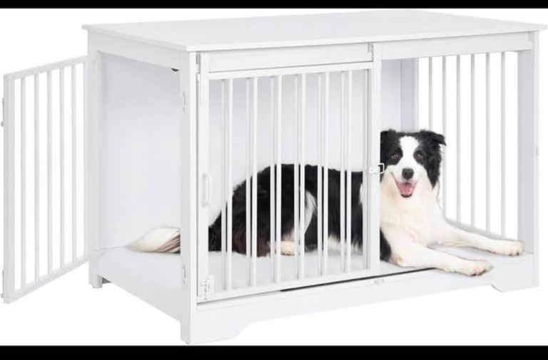 Furniture style dog crate 