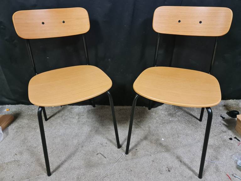 brand New pair of industrial style dinning chairs by habitat RRP £140
