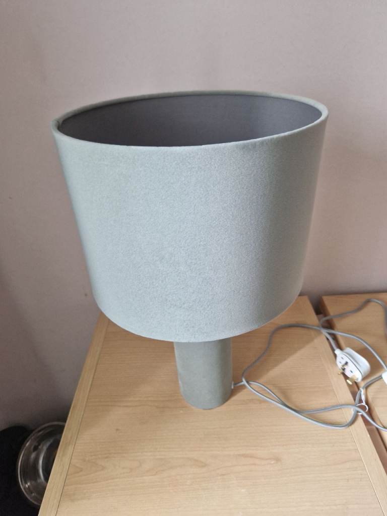 Gray table lamp 