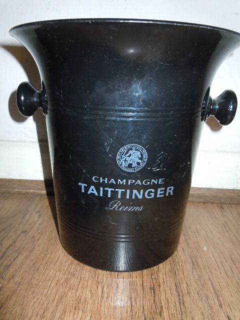 TAITTINGER CHAMPAGNER LOGO ICE BUCKET