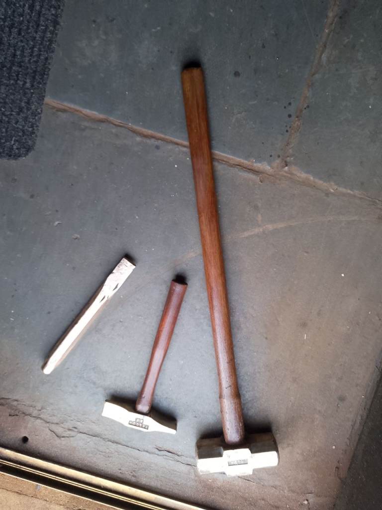 image for Vintage TELCON SLEDGE/HAMMERS/CHISEL SOLID CAST BRONZE prices in picture