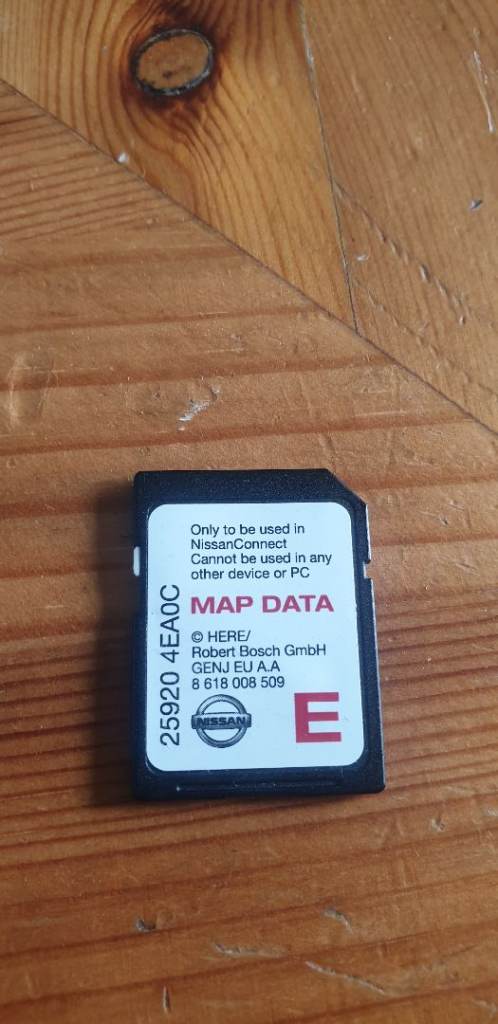 Nissan Qashqai 2014-2017 J11 Connect  SD Card Map Sat-Nav 25920 E