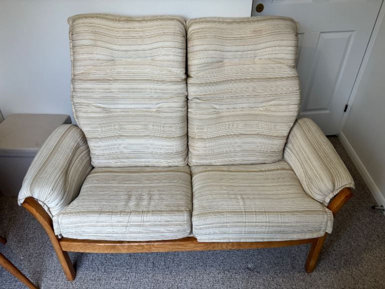 Two-Seater Vintage Ercol Sofas (pair for sale)
