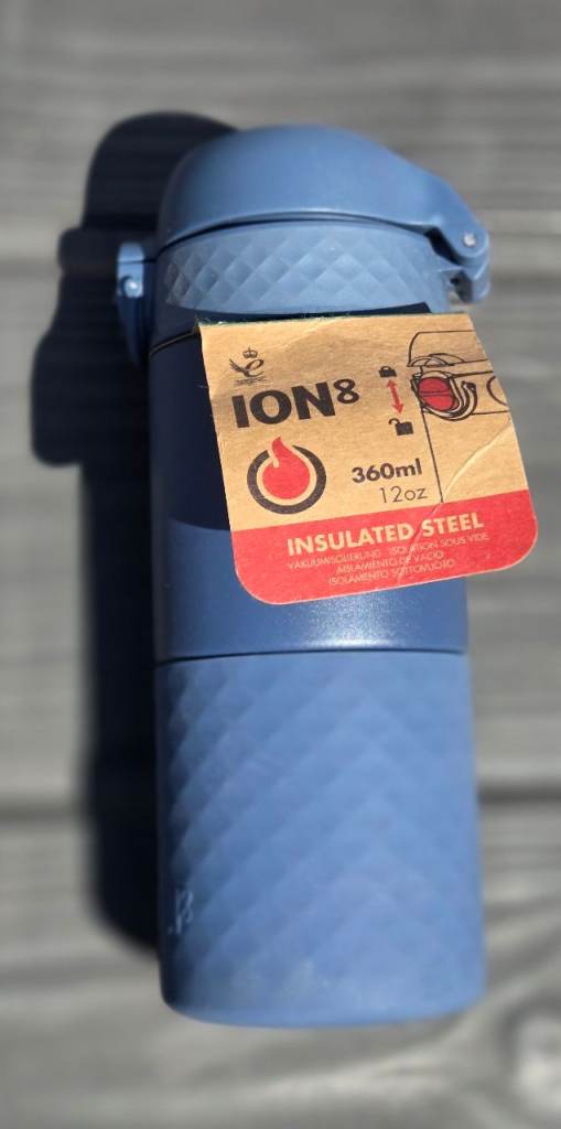 Ion8 360ml Insulated Travel Mug, Leak Proof, Triple Lock Secure, Spill-Free in Transit