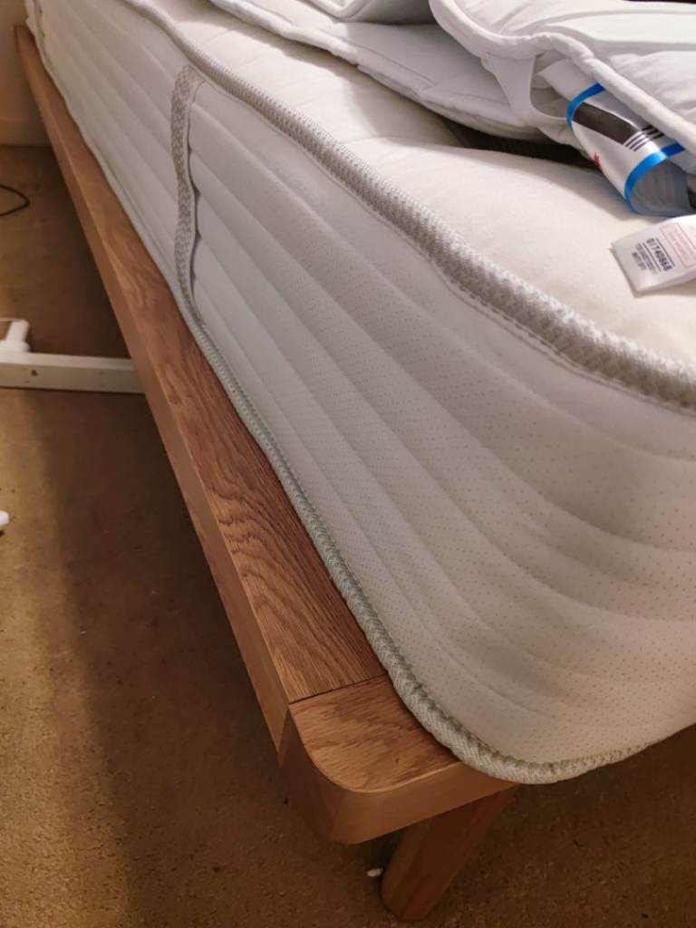 John Lewis bow  headboard bed frame kingsize